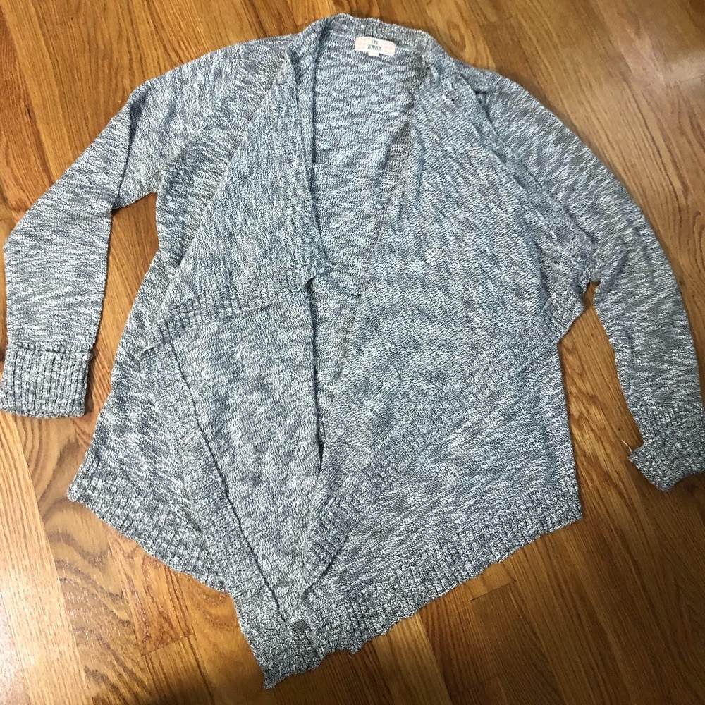 Textured Gray Cardigan